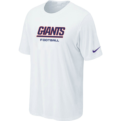 Nike New York Giants Sideline Legend Authentic Font Dri-FIT NFL T-Shirt - White